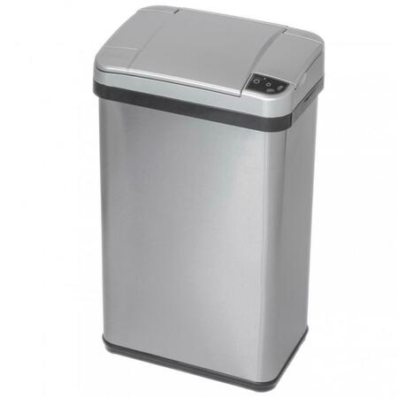 LIGHT HOUSE BEAUTY 4 Gallon Multifunction Sensor Trash Can Stainless Steel Silver LI80662